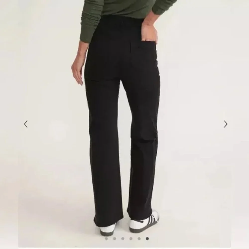 MARINE LAYER Black Bridget Flare Pants Size 0 NEW